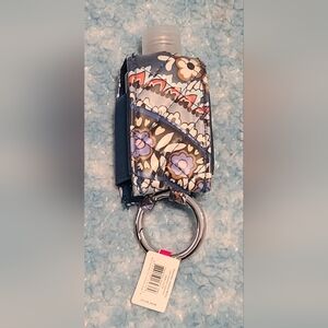 NEW Vera Bradley Hand Sanitizer Keychain in Haymarket Paisley Jewel Pattern